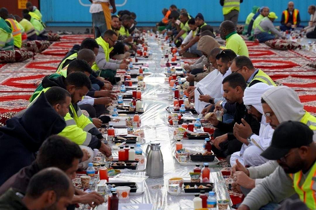 Iftar sur le terminal à conteneurs