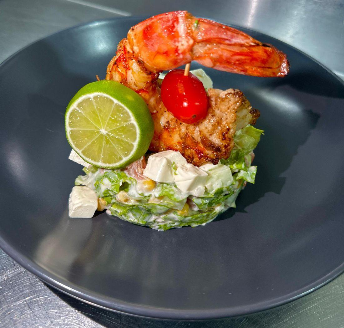 Cocktail d'avocat aux crevettes