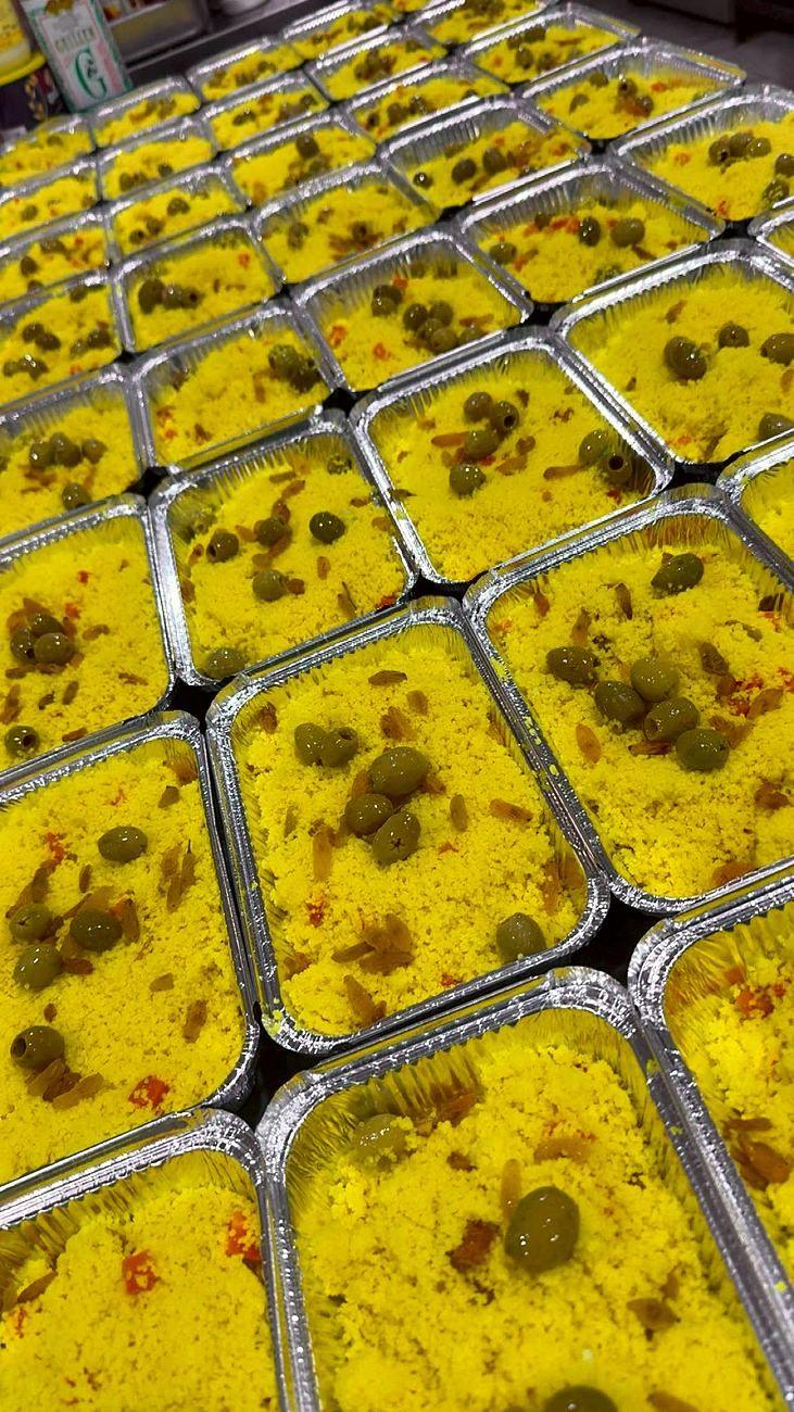 Couscous aux olives et raisins secs