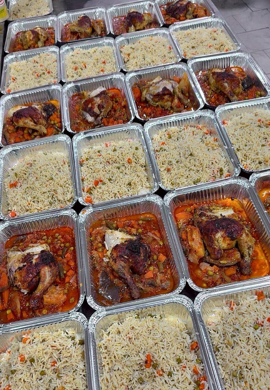 Poulet basquaise, riz aux légumes